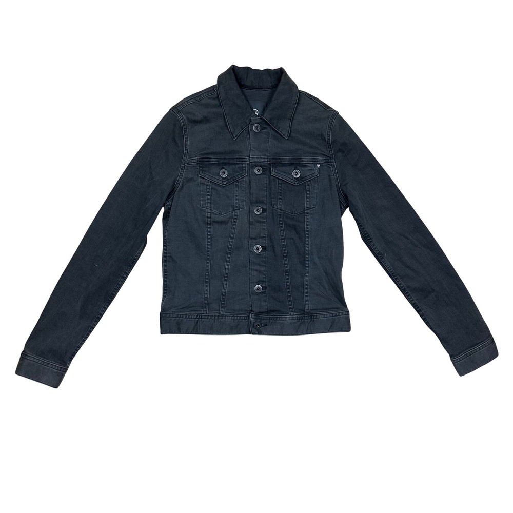 NWOT‎ AG Adriano Goldschmied Women's Robyn Denim Fitted Jacket Black Size S